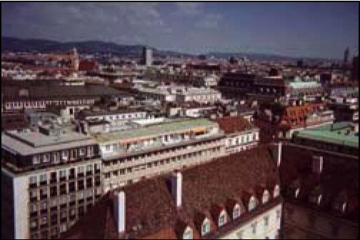 A view of Vienna from the tower of the Cathedral