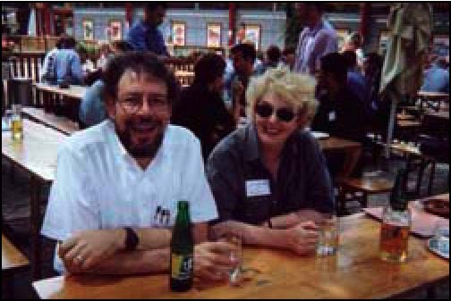 Dick Burian, past ISHPSSB President, and Anne McNabb, longtime ISHPSSB supporter.