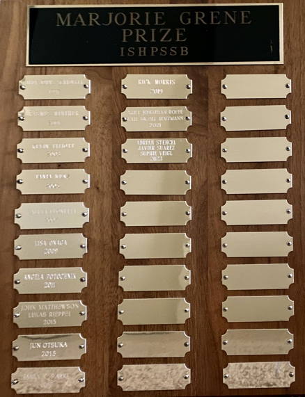 Grene prize plaque