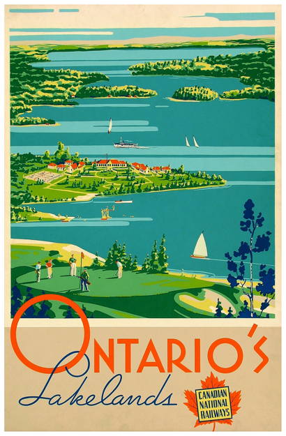 Poster Ontario's Lakelands